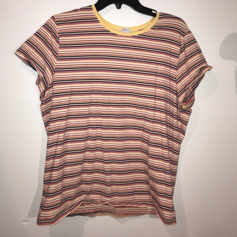 super comfy pastel striped shirt